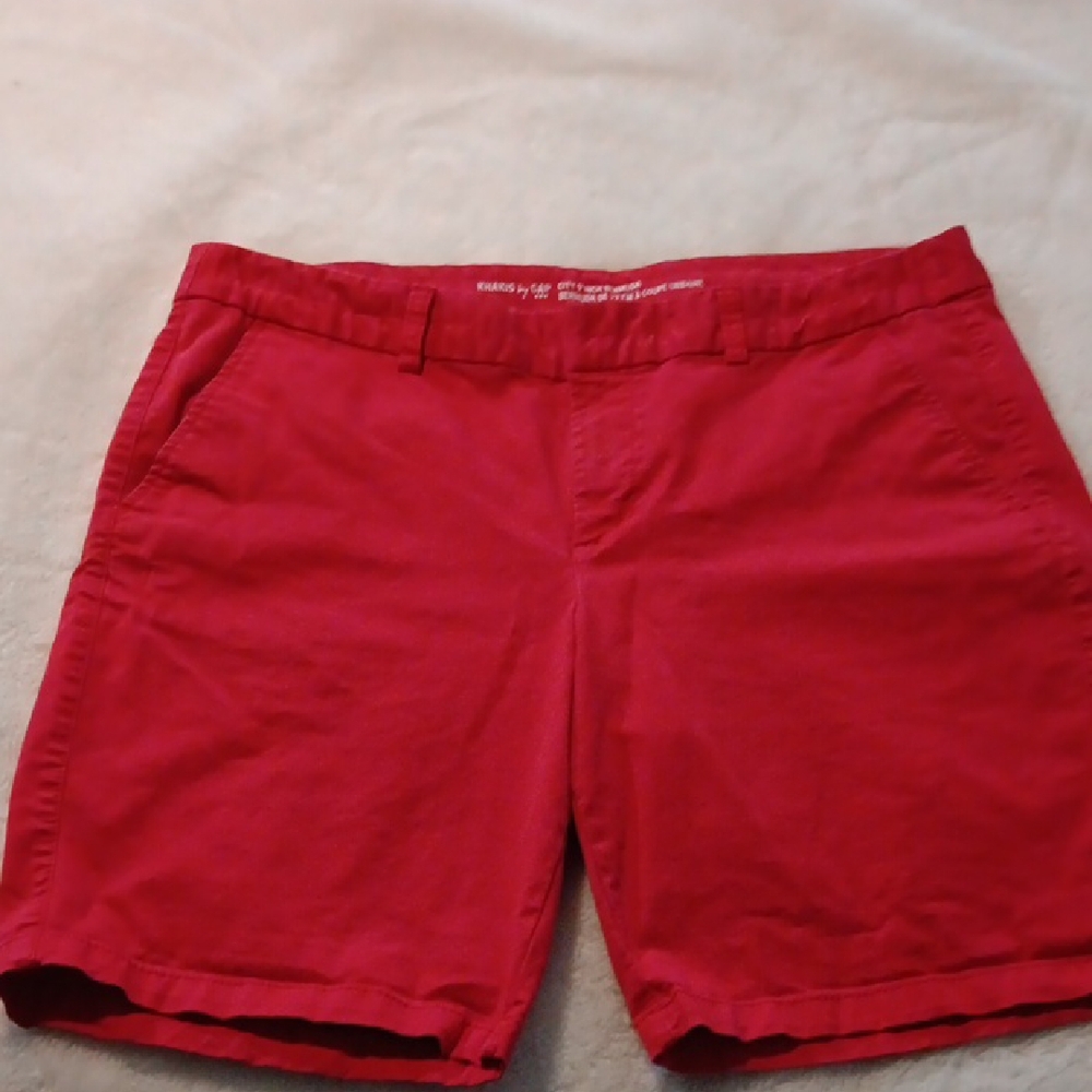 Women's Red Casual Shorts